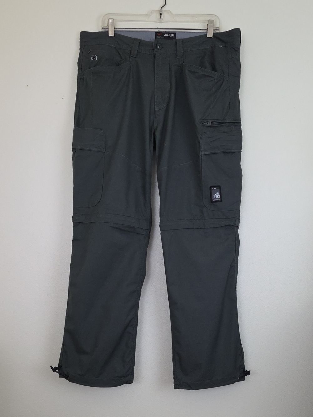 Jag Jeans Khaki Zip Off Cargo 100% Cotton Utility Pants (Read Waist Change) 37"